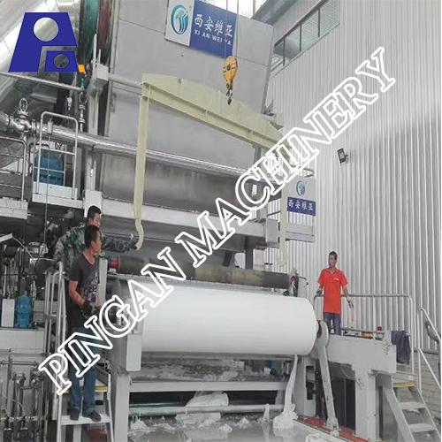 Hydraulic 20T/D Toilet Paper Making Machine Polish Treatment Tissue