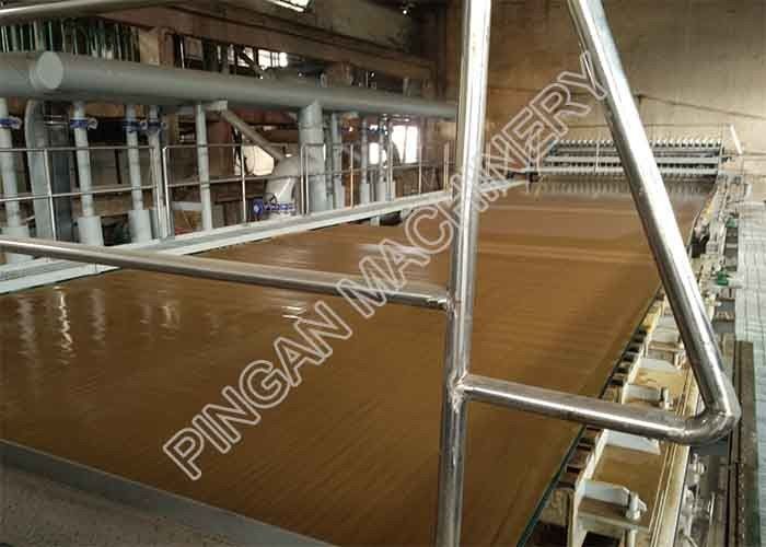 Three Wires Corrugated Cardboard Production Line Easy Control Raw Material