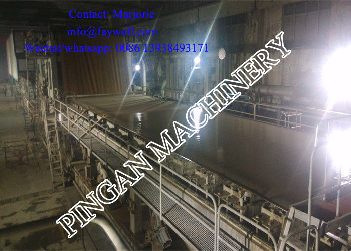 Double-stage Vacuum System 380V50Hz Kraft Paper Making Machine Featuring PLC Control System for Smooth Paper Processing
