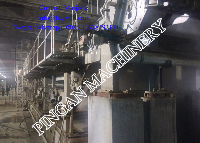 High Speed 1500t Paper Making Machine for 100-150t/d Output, Design Speed 200-800m/min