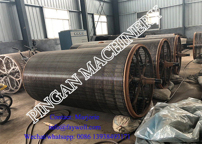 Dia 1500mm cast iron SS304 papermaking cylinder mould